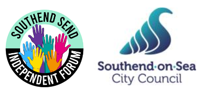 Southend SEND Independent Forum and Southend City Council logo's side by side